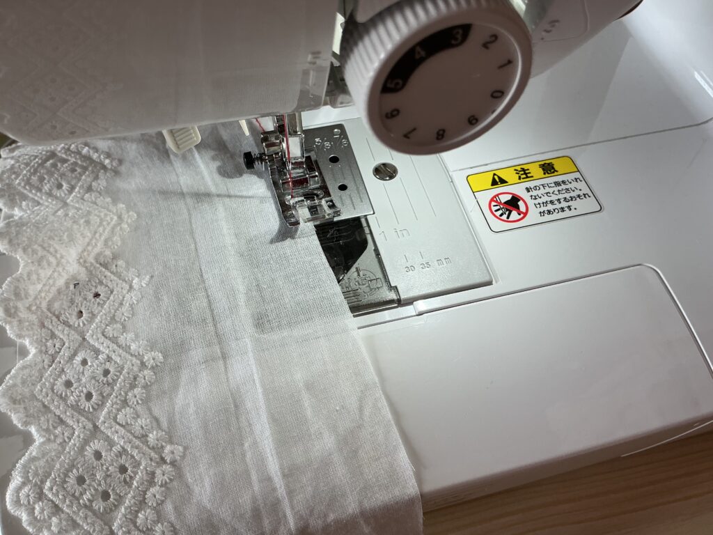 レース縫い