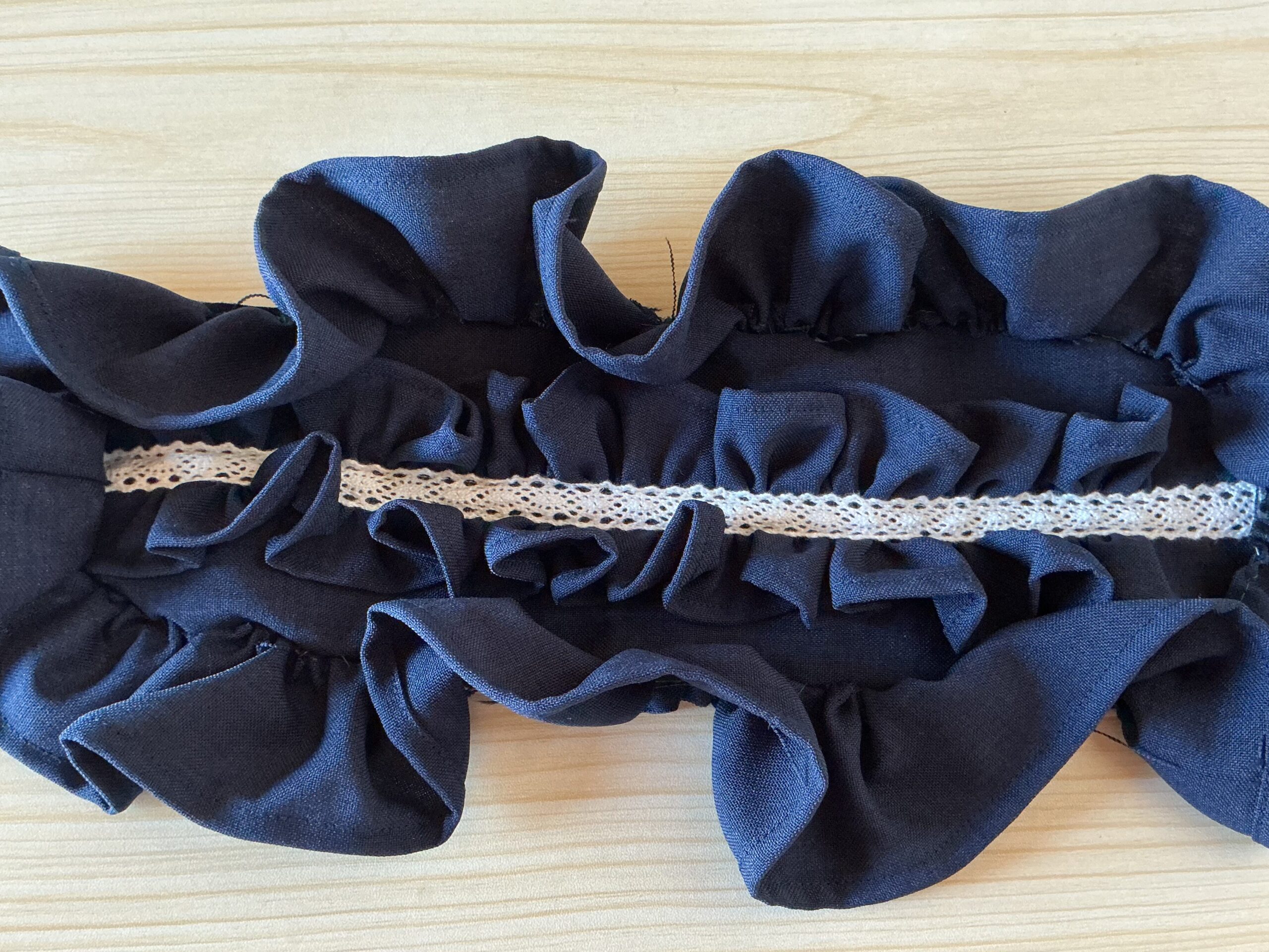 外周フリルつける