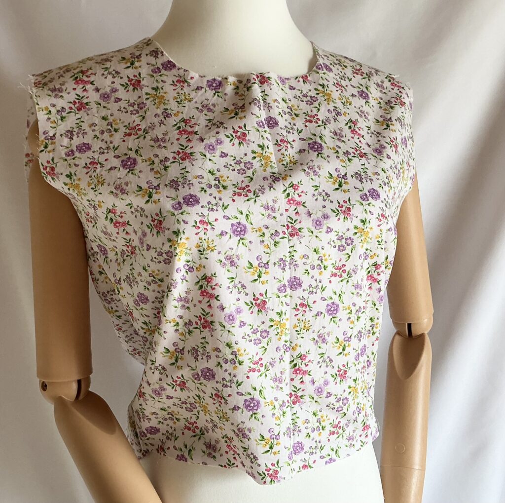 花柄のドレス作り